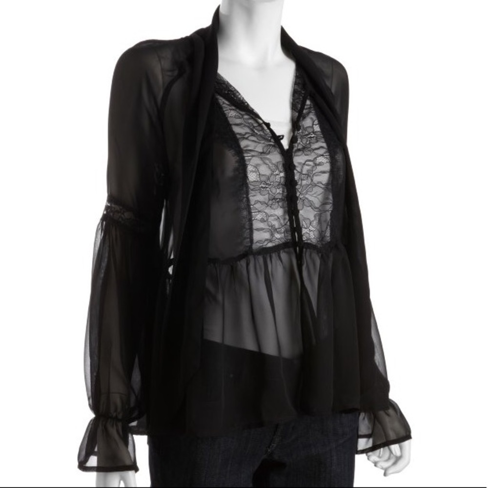 Free People Chiffon Top